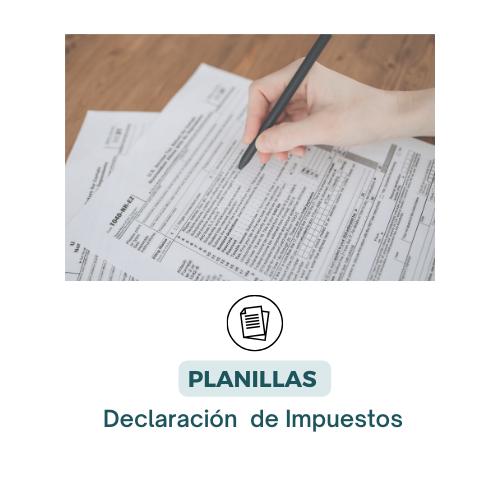 Planillas o Declaraciones de Impuestos